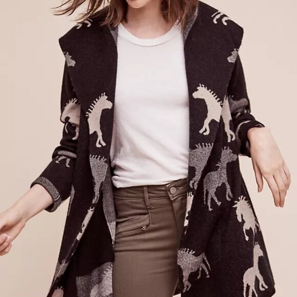 Anthropologie Field of Flowers Dressage Sweater Coat, S, EUC - Picture 3 of 7